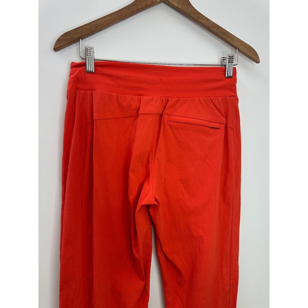 Athleta Trekkie North Jogger Pants Orange Flame Size 2 Hiking Wicking Ripstop - Picture 8 of 15